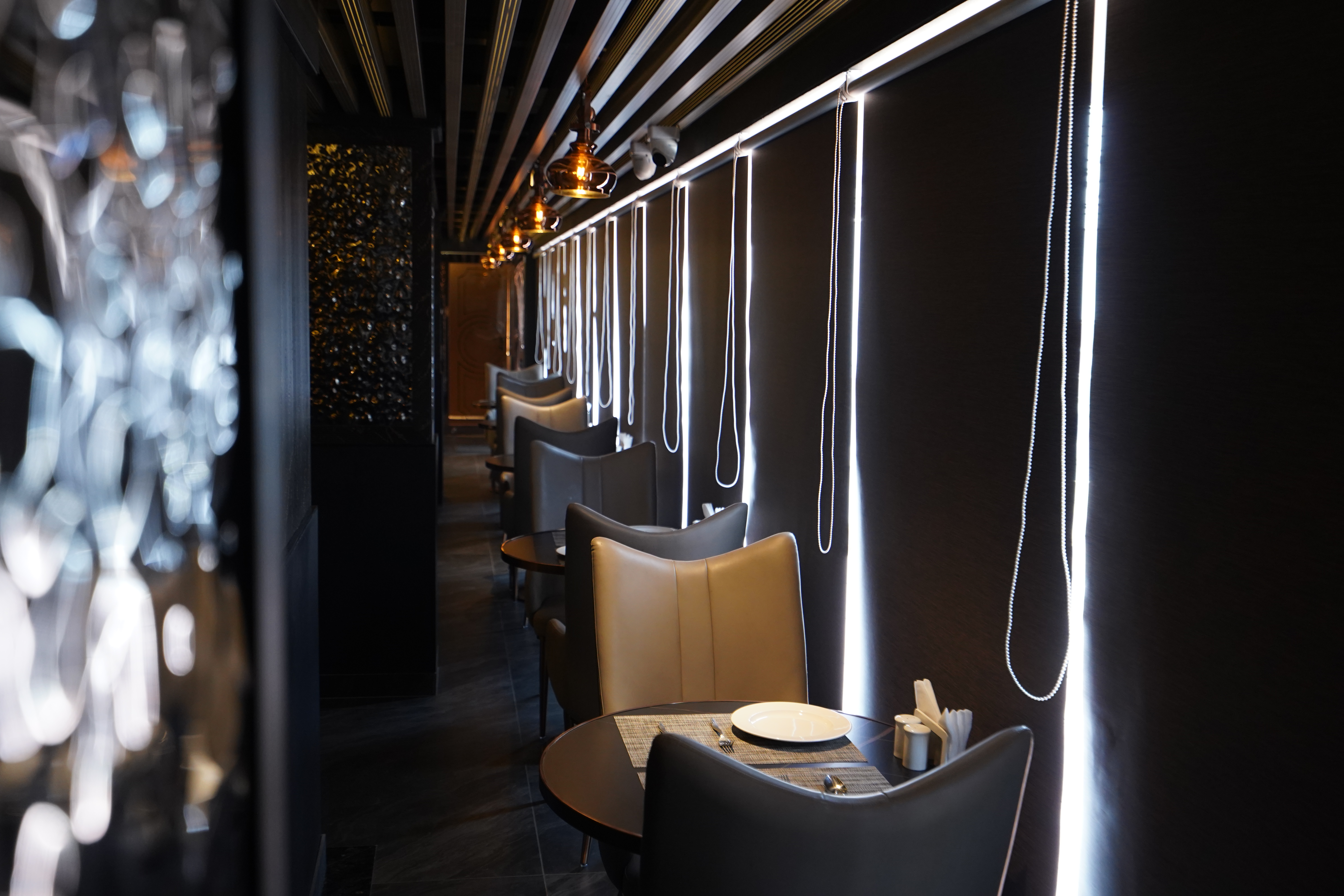 Stylish bar and lounge corner